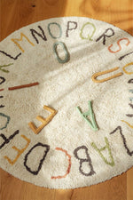 LORENA CANALS-Tapis De Jeu Lavable Abc Couleur Et Lettres Ø 120 Cm