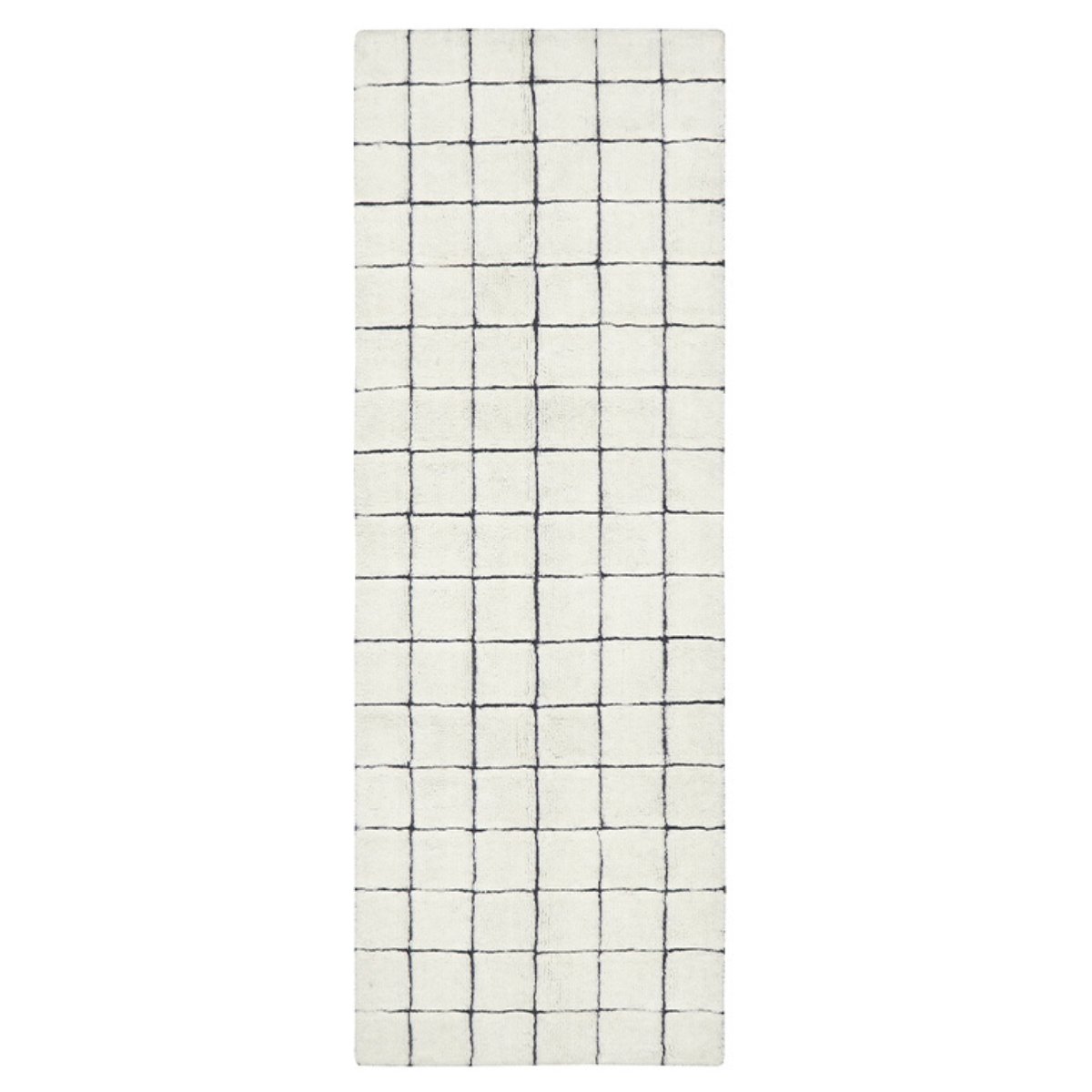 LORENA CANALS-Tapis De Passage En Laine Mosaic Naturel 80 X 230 Cm