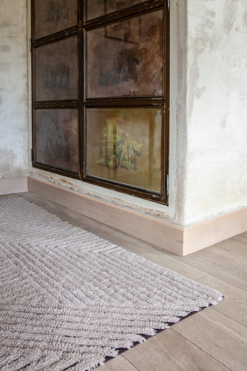LORENA CANALS-Tapis en Laine Lavable Chia Noir 170 X 240 cm