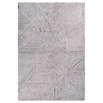 LORENA CANALS-Tapis en Laine Lavable Chia Noir 170 X 240 cm