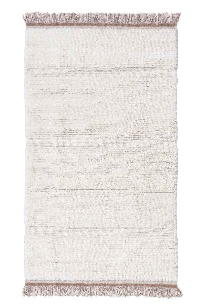 LORENA CANALS-Tapis en Laine Lavable Steppe Blanc - 5 Tailles Disponibles