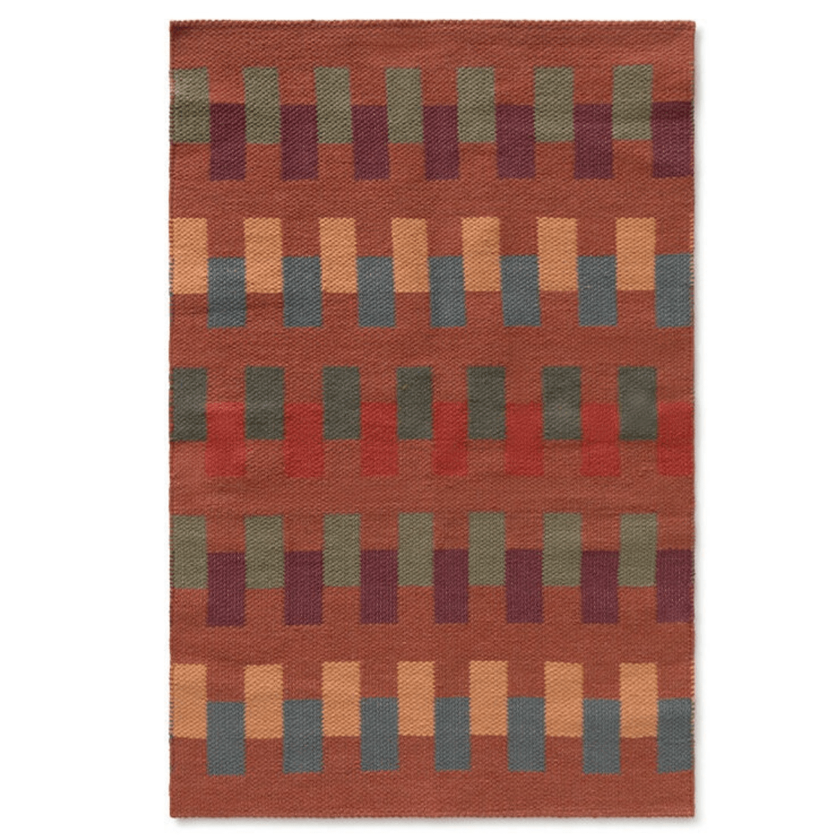 LORENA CANALS-Tapis Handloom Intersecting Sienna 86 X 130 Cm