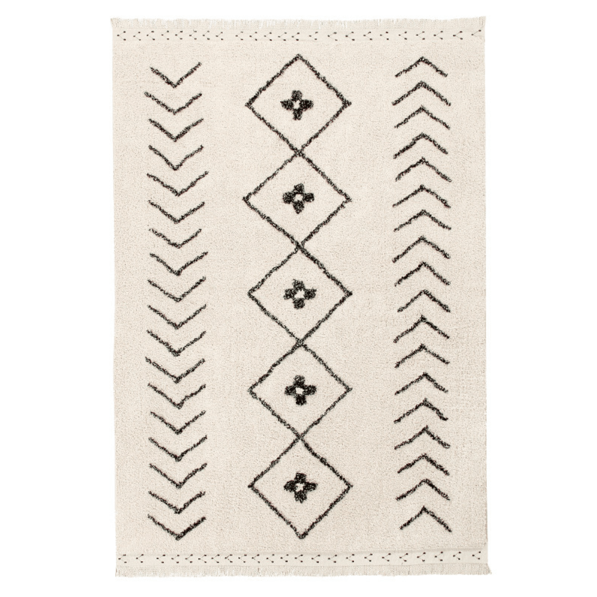 LORENA CANALS-Tapis Lavable Bereber Losanges 120 x 170 Cm