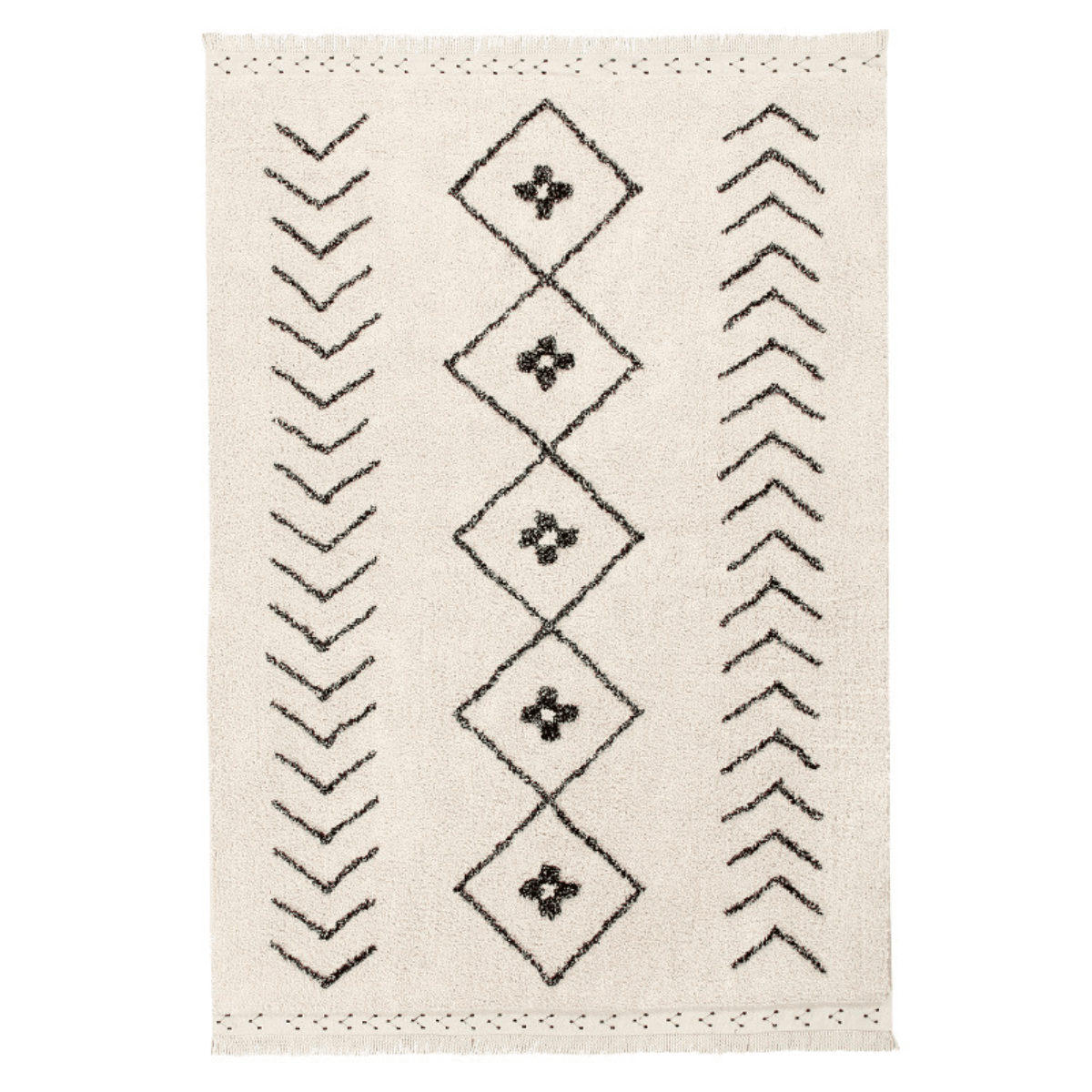 LORENA CANALS-Tapis Lavable Bereber Losanges 140 x 210 Cm
