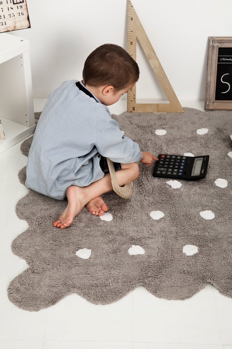 LORENA CANALS-Tapis Lavable Biscuit Gris 120 x 160 Cm