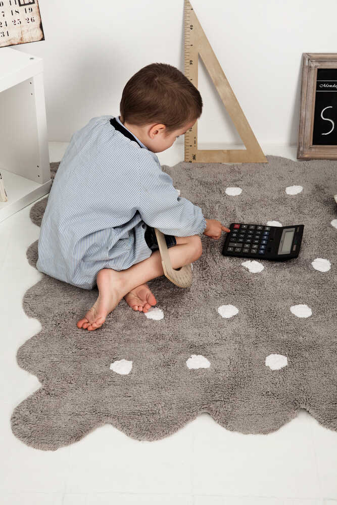 LORENA CANALS-Tapis Lavable Biscuit Gris 120 x 160 Cm