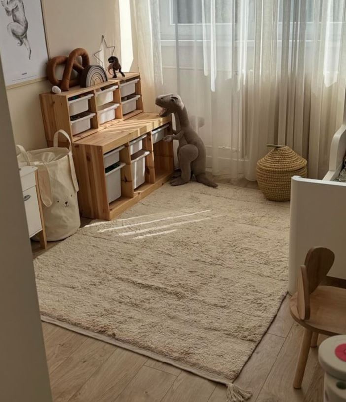 LORENA CANALS-Tapis Lavable Bloom Naturel 90 X 130 cm