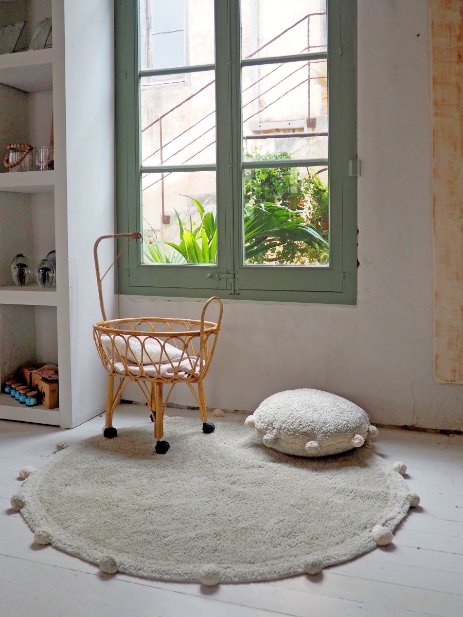 LORENA CANALS-Tapis Lavable Bubbly Olive 120 x 120 Cm