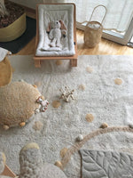 LORENA CANALS-Tapis Lavable Hippy Pois Naturel - Miel 120 X 160 Cm