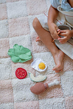 LORENA CANALS-Tapis Lavable "Kitchen Tiles" Rose 140 x 200 cm