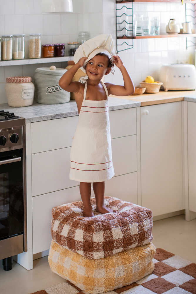LORENA CANALS-Tapis Lavable "Kitchen Tiles" Toffee 90 x 130 cm