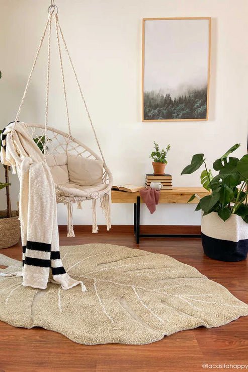 LORENA CANALS-Tapis Lavable Monstera Olive 200 x 300 Cm