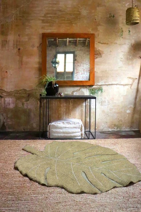 LORENA CANALS-Tapis Lavable Monstera Olive 200 x 300 Cm