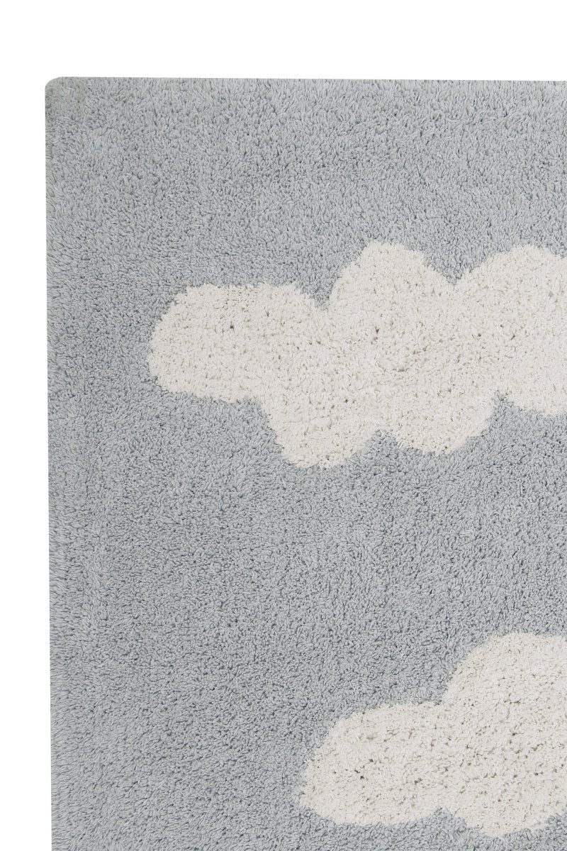 LORENA CANALS-Tapis Lavable Nuages Gris 120 X 160 Cm