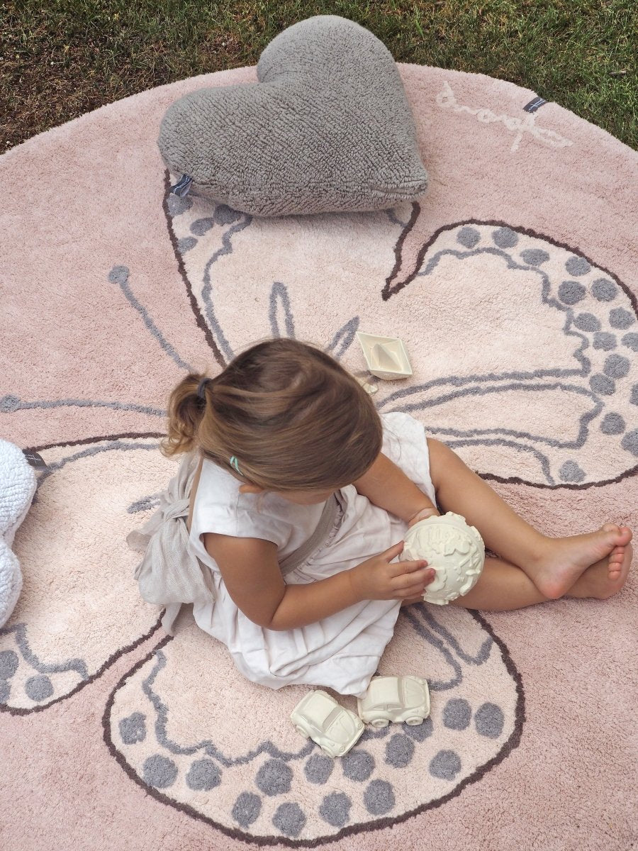 LORENA CANALS-Tapis Lavable Papillon 160 x 160 Cm