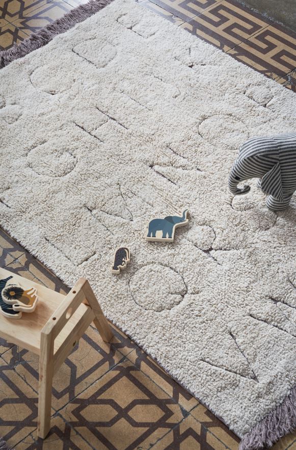 LORENA CANALS-Tapis Lavable Rugcycled Abc 90 X 130 Cm