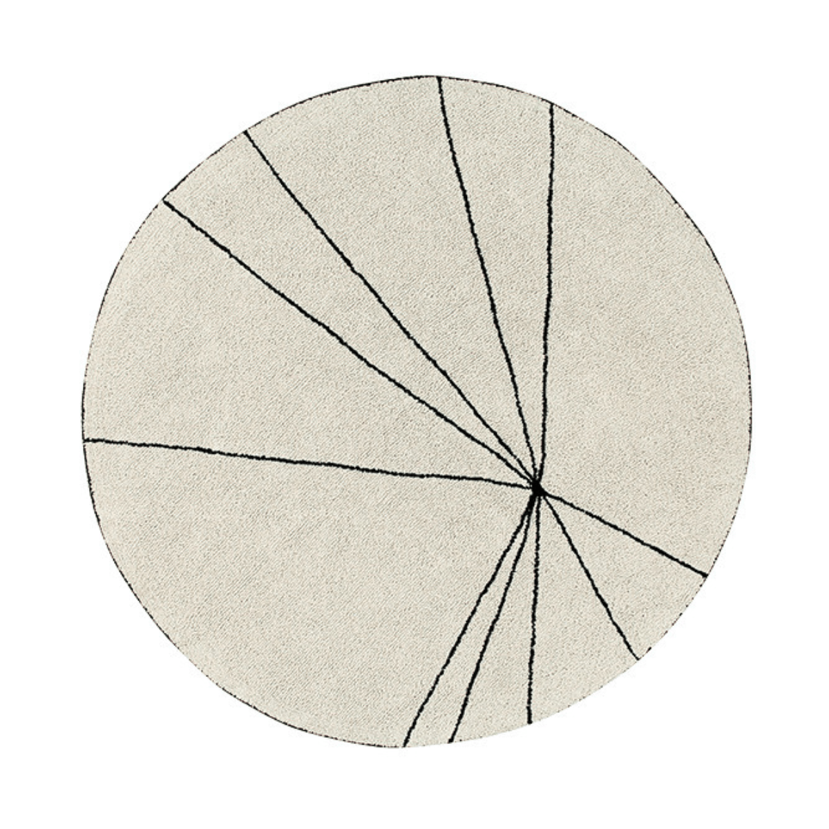 LORENA CANALS-Tapis Lavable Trace Beige 160 x 160 Cm