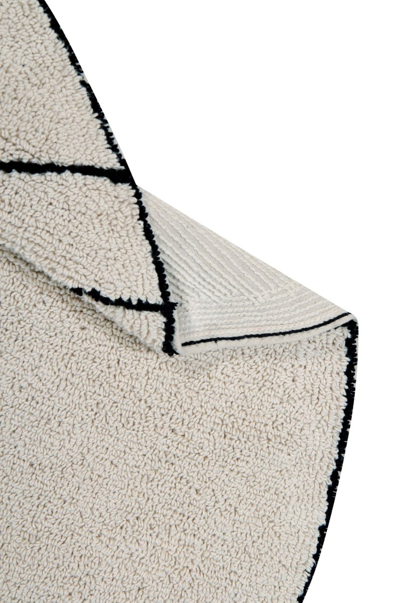 LORENA CANALS-Tapis Lavable Trace Beige 160 x 160 Cm