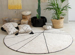 LORENA CANALS-Tapis Lavable Trace Beige 160 x 160 Cm