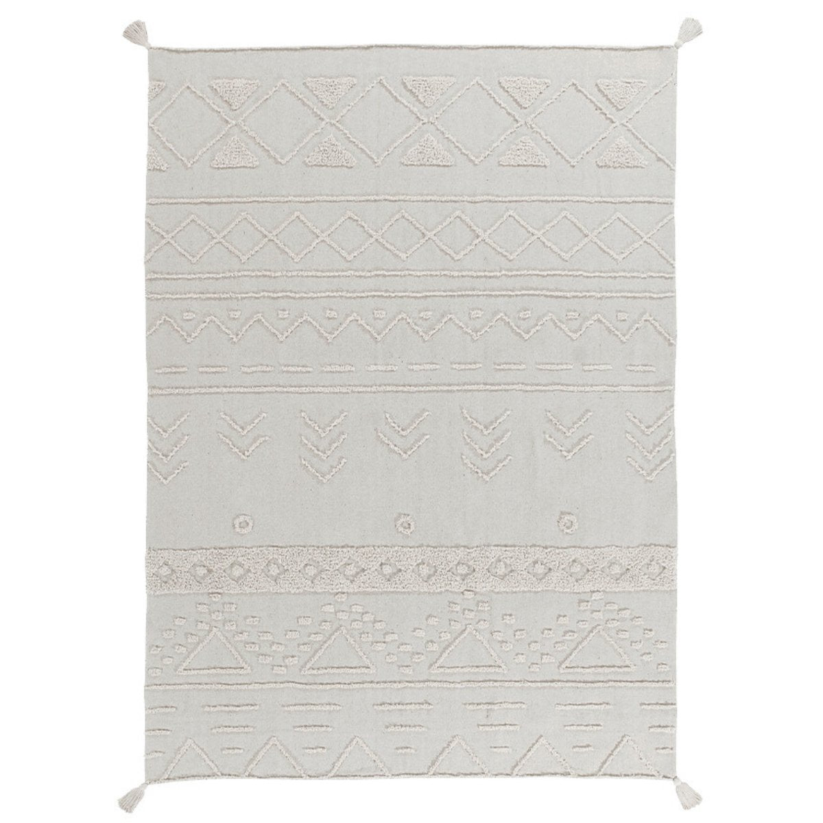 LORENA CANALS-Tapis Lavable Tribu Naturel 120 X 160 Cm
