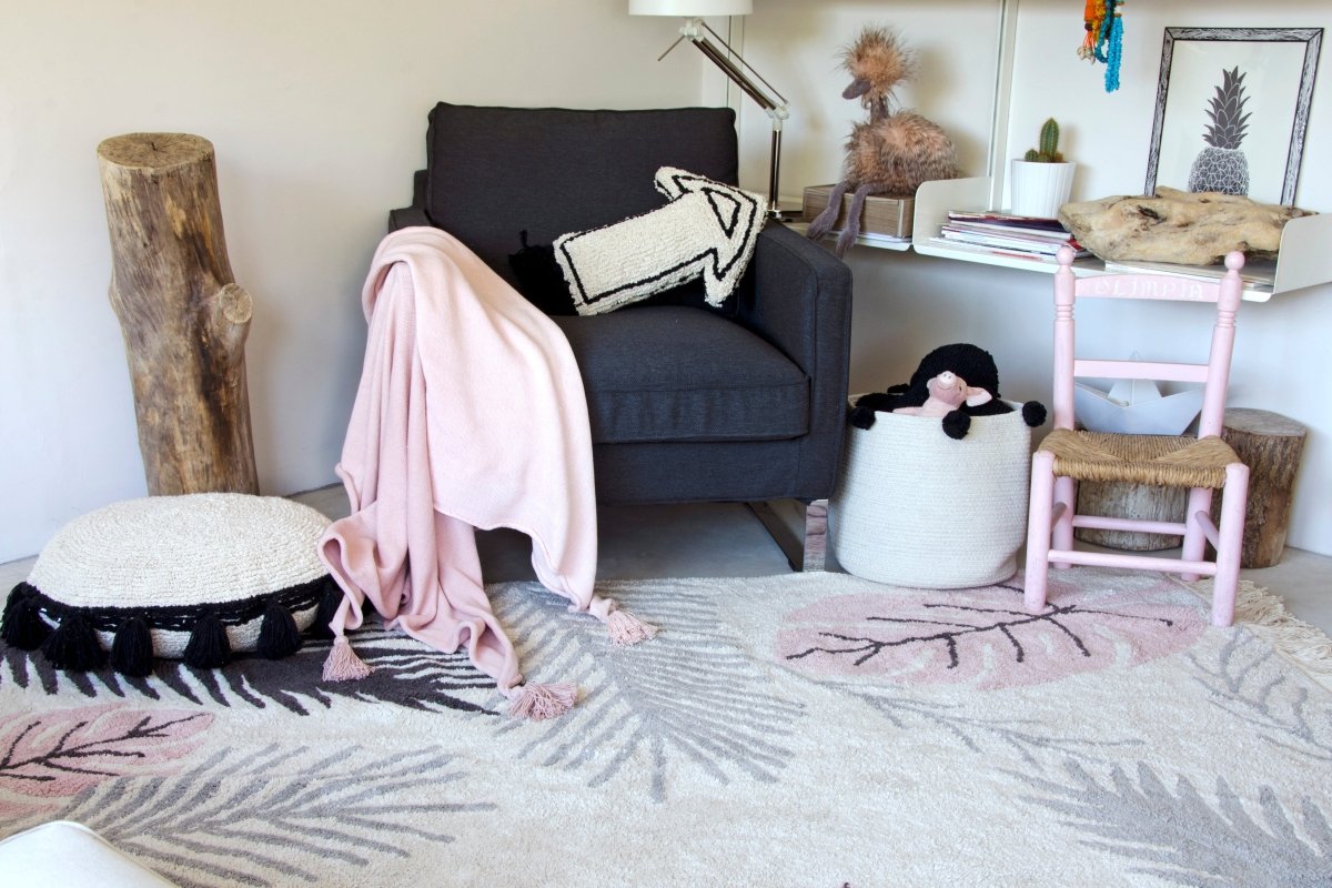 LORENA CANALS-Tapis Lavable Tropical Rose 140 x 200 Cm
