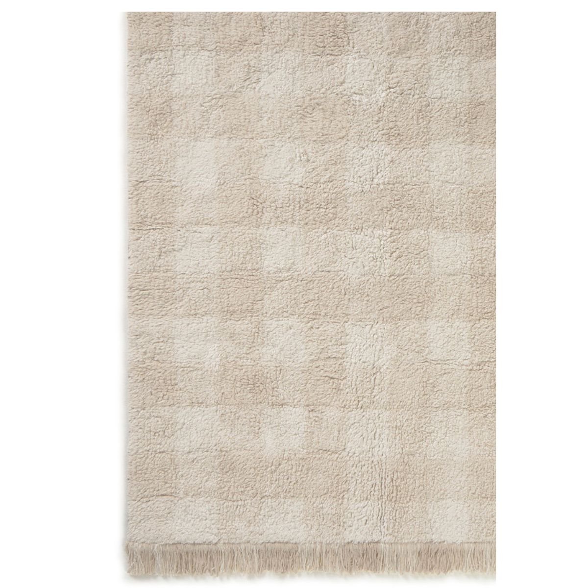 LORENA CANALS-Tapis Lavable Vichy Ivoire 90 x 120 Cm