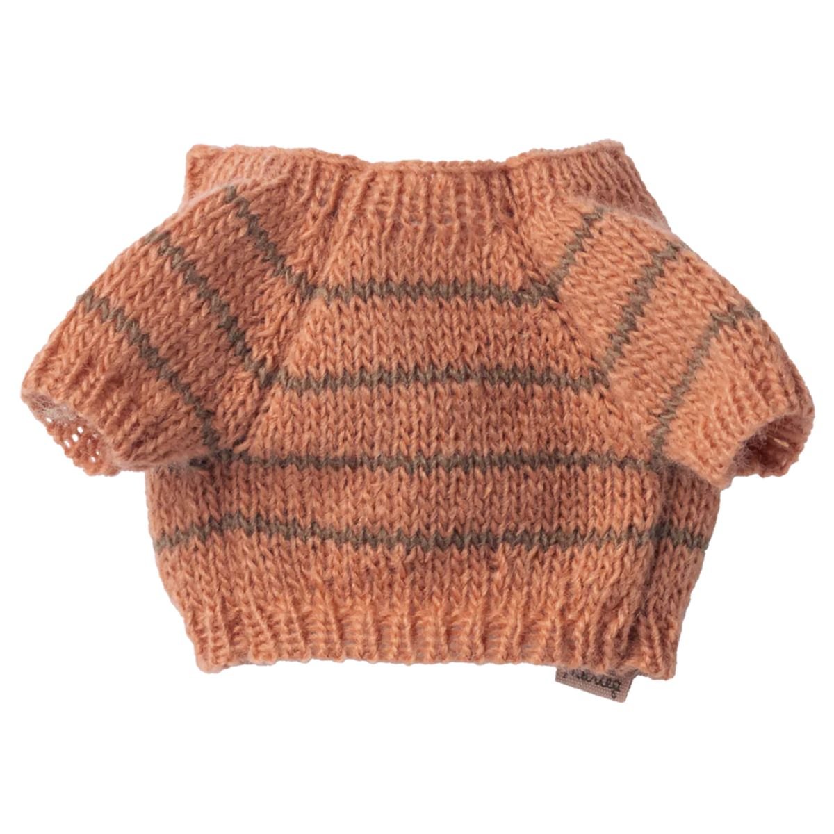 MAILEG-Accessoire Chiot, Petit, Pull Tricoté - Corail