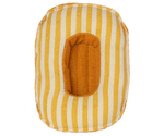 MAILEG-Bateau Pneumatique, Petite Souris - Jaune Rayé