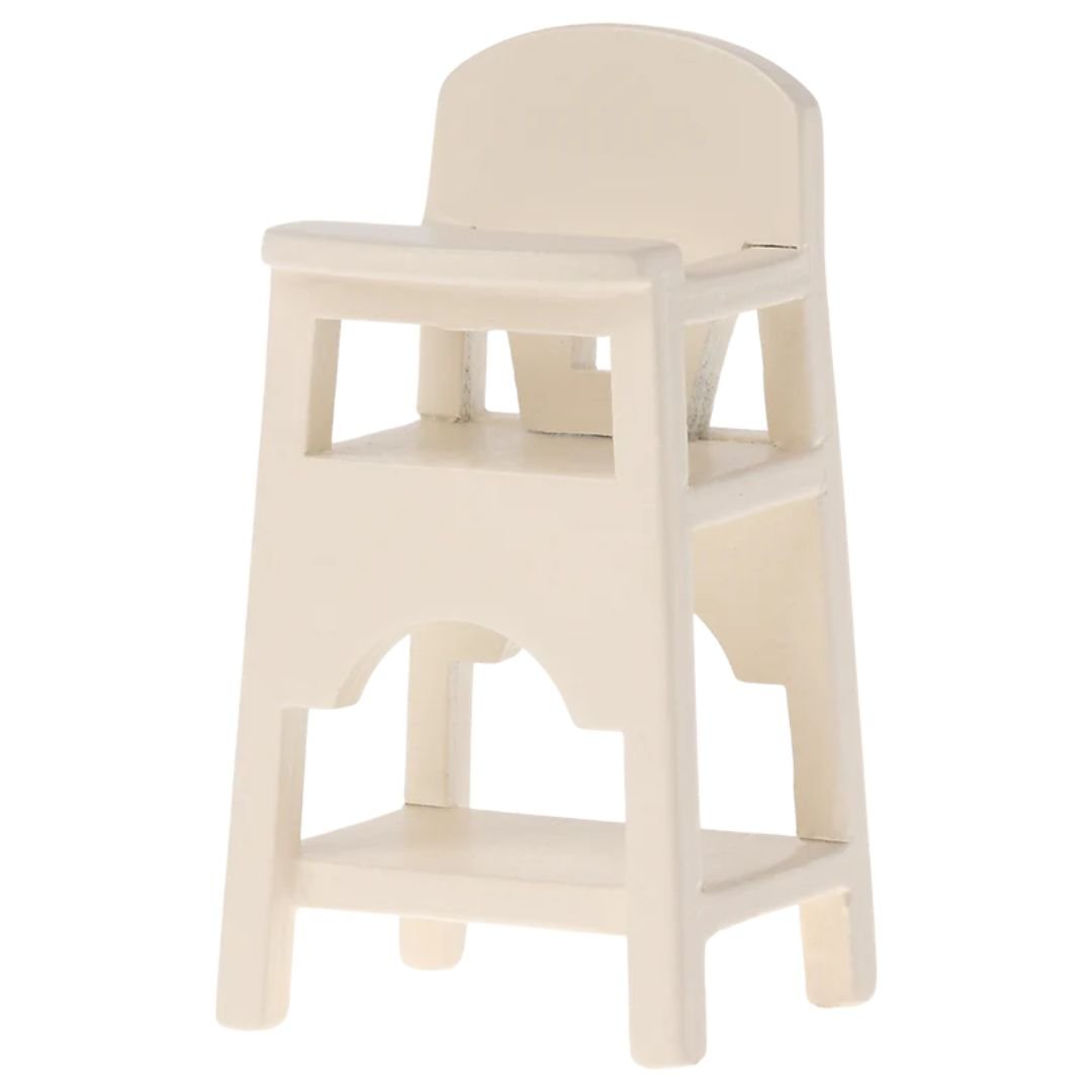 MAILEG-Chaise haute, Souris - Off white