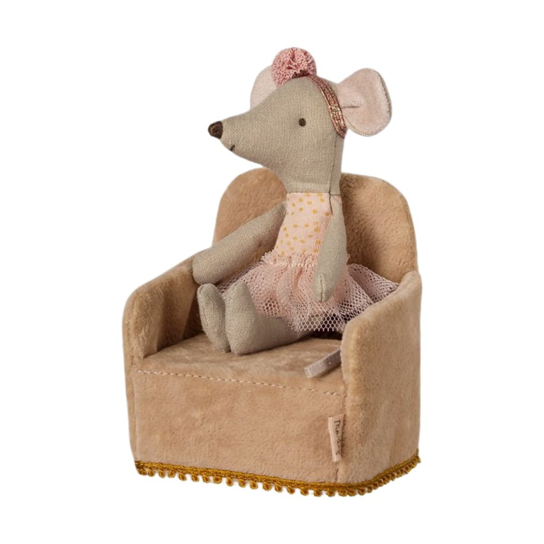 MAILEG-Chaise Pliante Souris Poudre