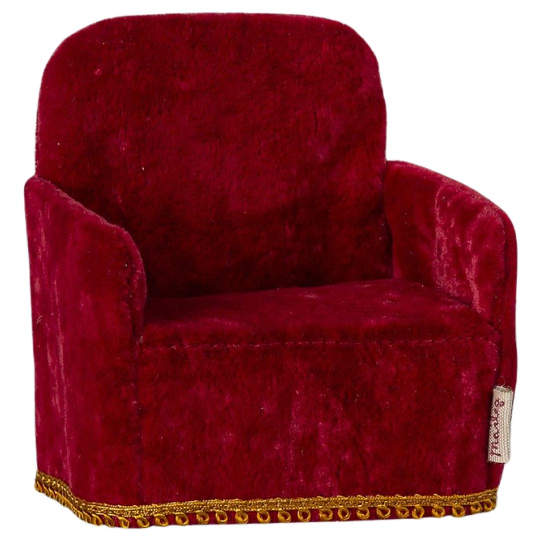 MAILEG-Chaise Pliante Souris Rouge