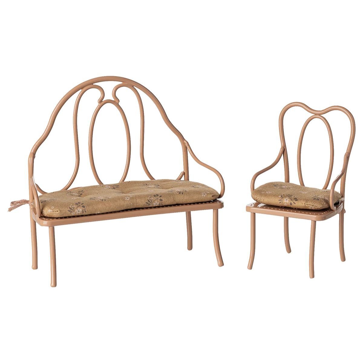 MAILEG-Chaise Vintage Mini, Poudre