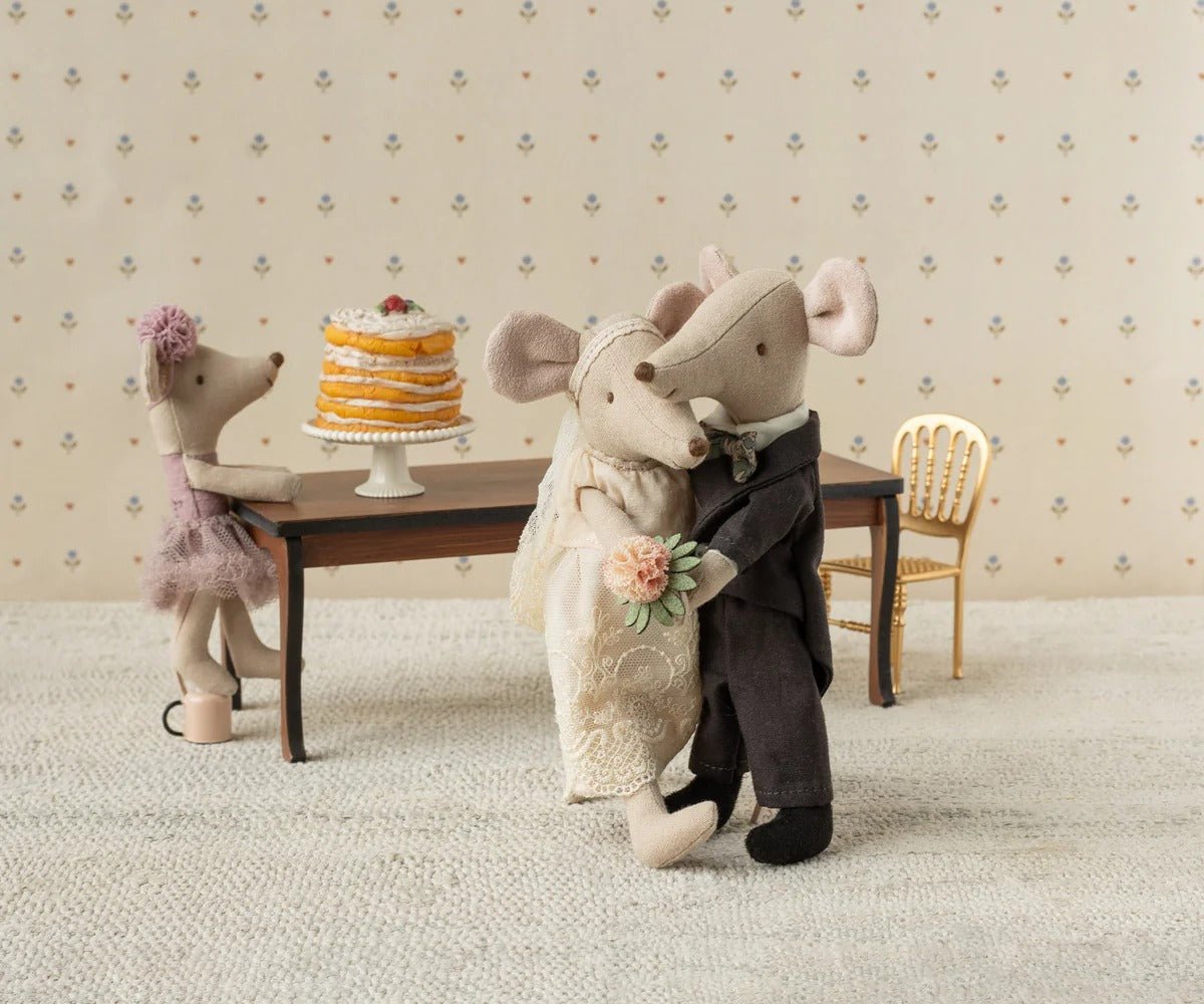 MAILEG-Couple De Souris Mariés Dans Son Joli Coffret, Maman & Papa