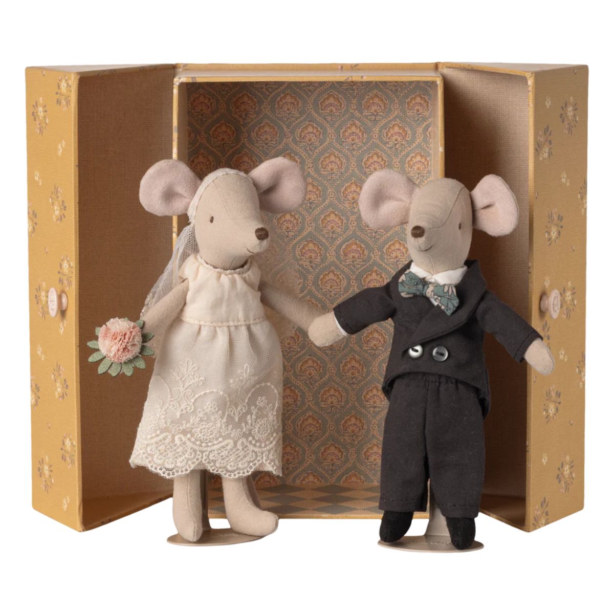 MAILEG-Couple De Souris Mariés Dans Son Joli Coffret, Maman & Papa