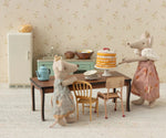 MAILEG-Gâteau De Fête Et Son Présentoir, Pour Souris Maileg - Blanc Cassé