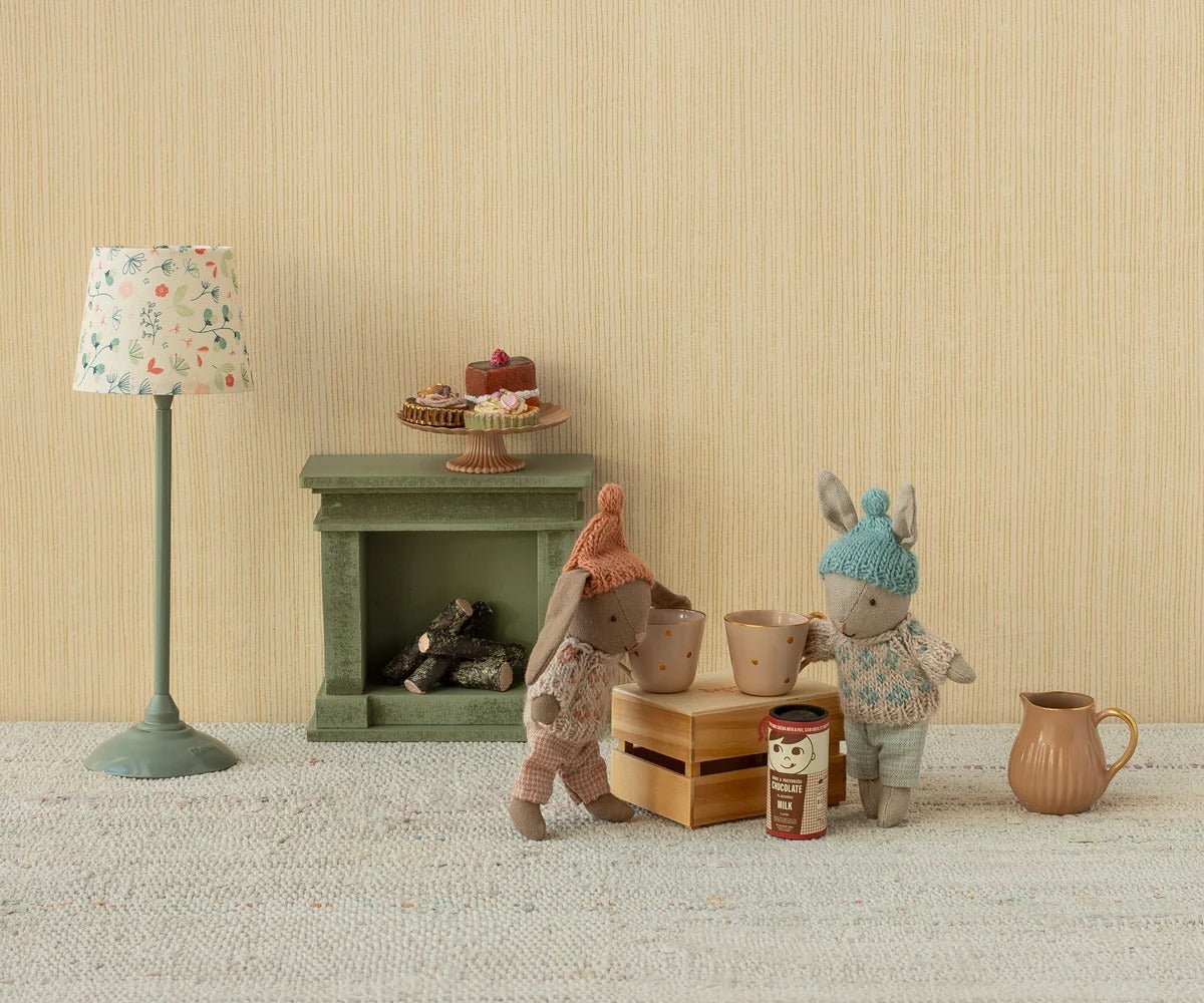 MAILEG-Lapin D'hiver, Micro - Marron Rose