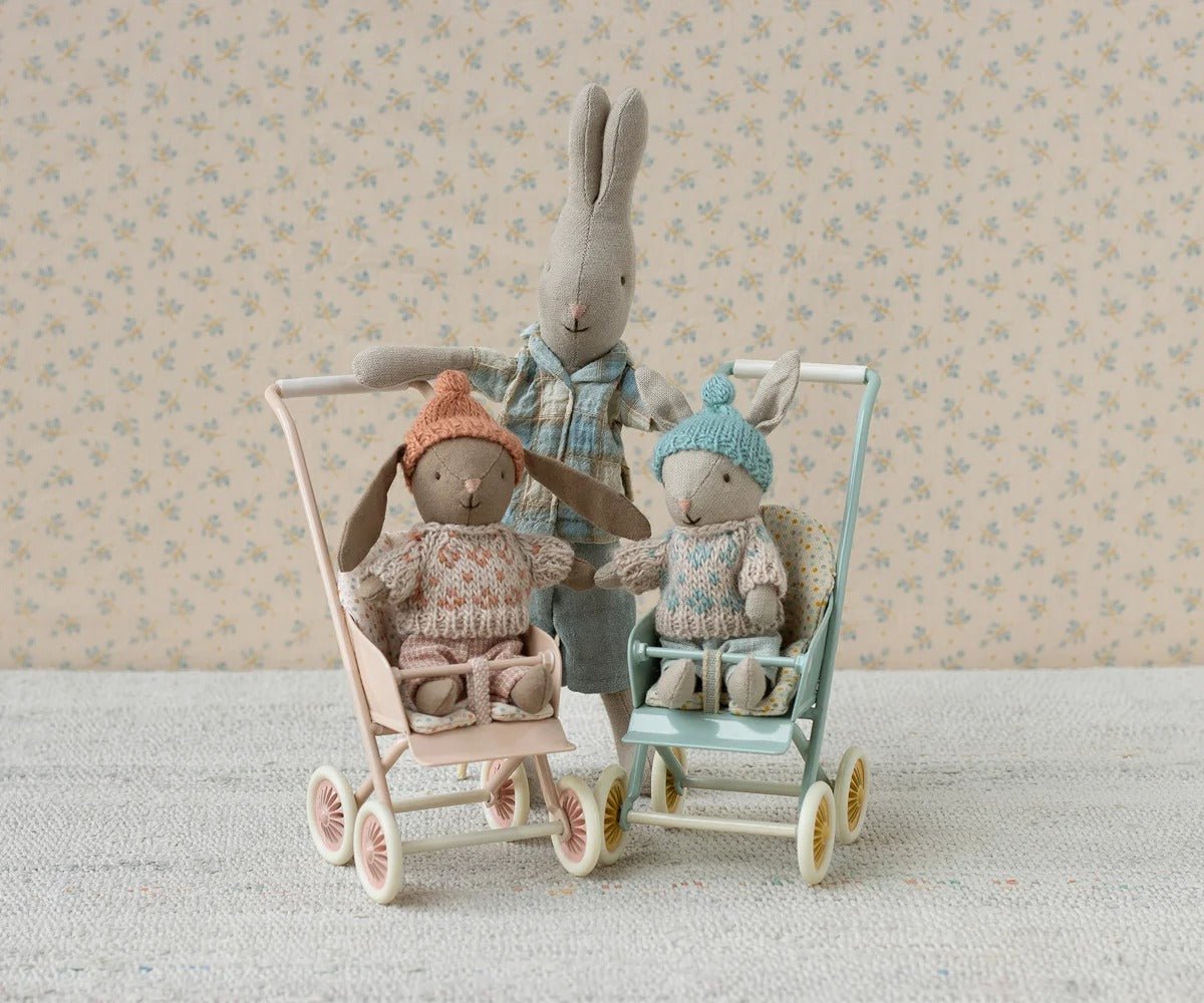 MAILEG-Lapin Hiver, Micro - Sable - Menthe