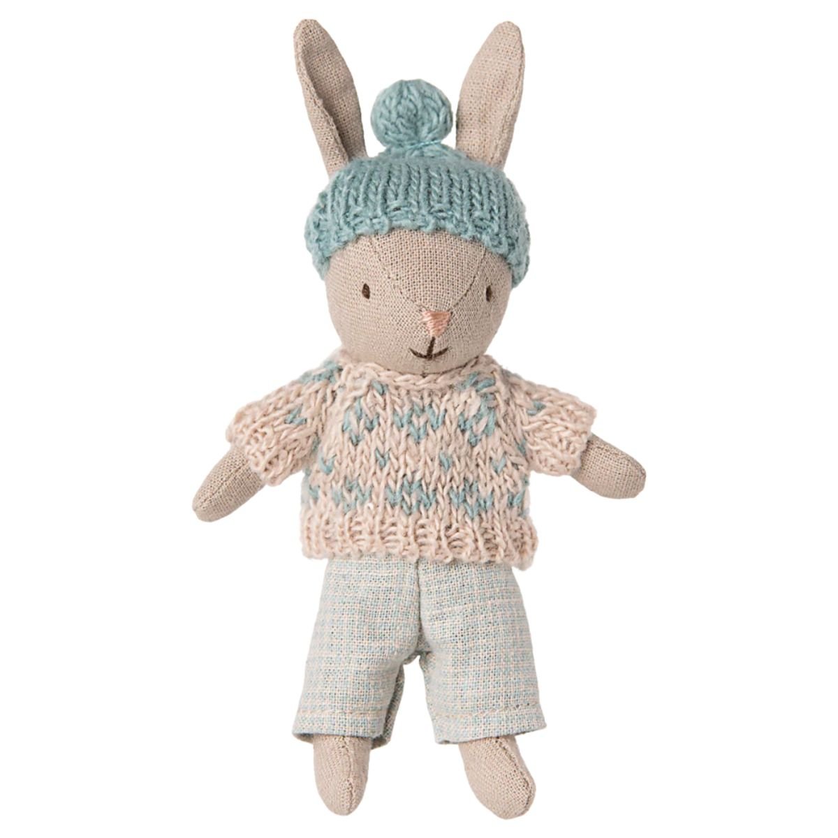 MAILEG-Lapin Hiver, Micro - Sable - Menthe