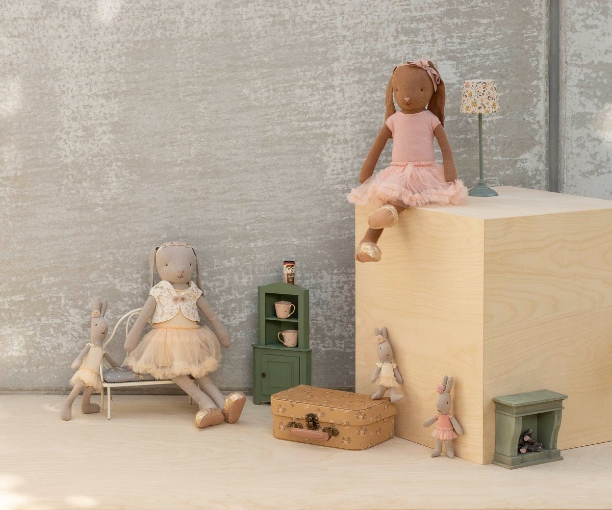 MAILEG-Lapin, Micro - Combinaison De Ballet Et Jupe Crème