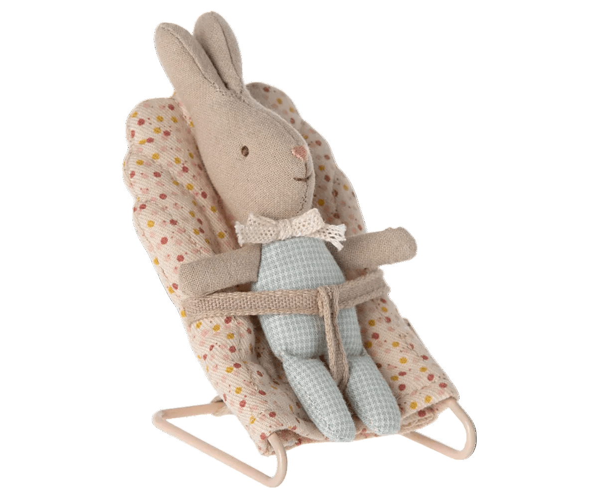 MAILEG-Lapin, My - Bleu Clair À Carreaux