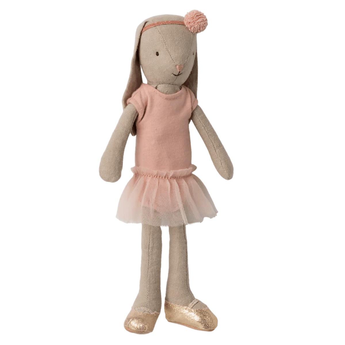 MAILEG-Lapin Taille 2, Classique - Combinaison De Danse Et Jupe Rose