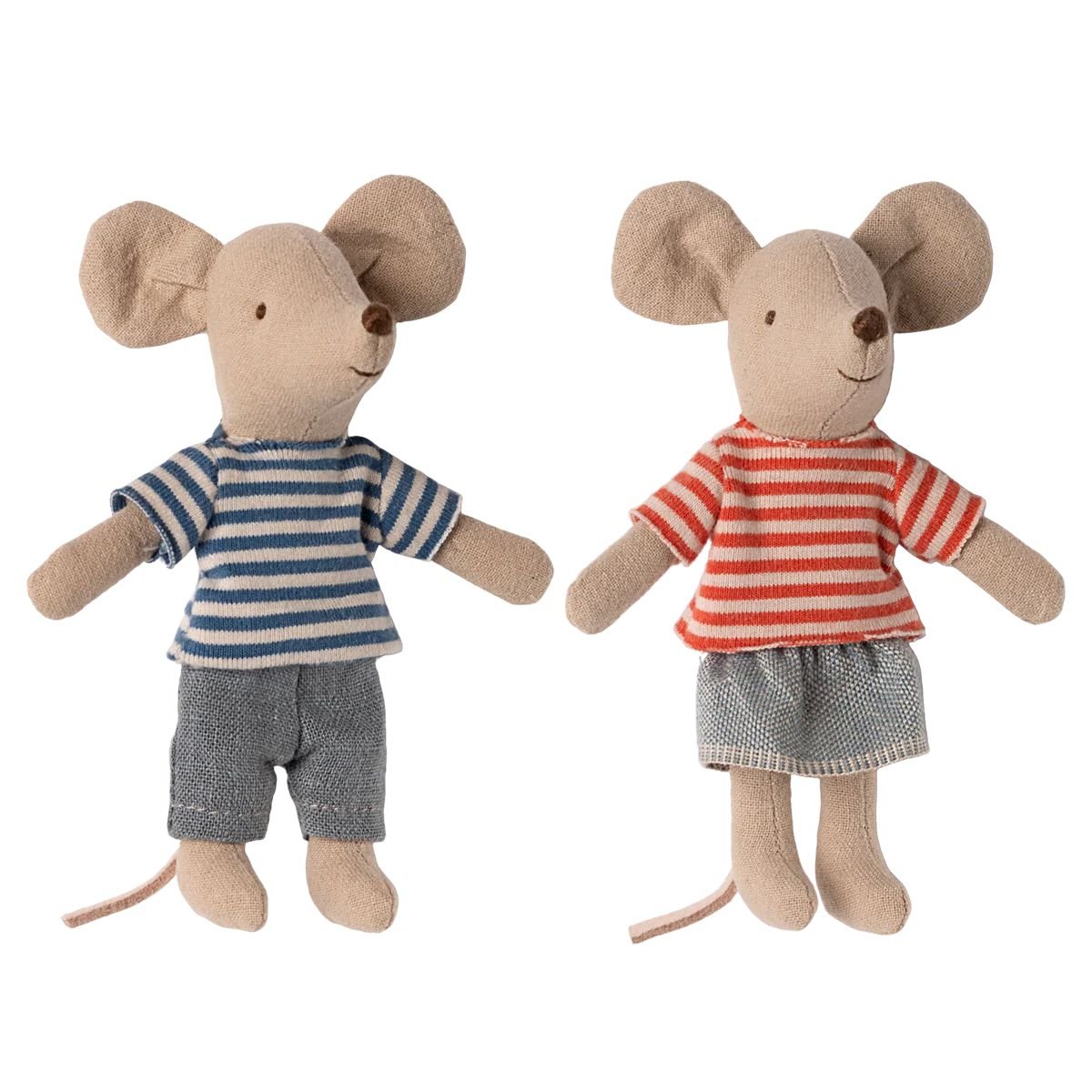 MAILEG-Louimax Et Stella, Petit Frère Et Petite Sœur Souris