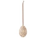 MAILEG-Ornement Oeuf De Pâques, Fleurs - Poudre Foncée