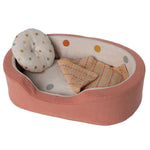 MAILEG-Panier Douillet, Medium - Corail