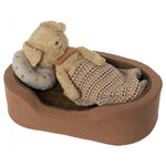 MAILEG-Panier Douillet, Medium - Marron