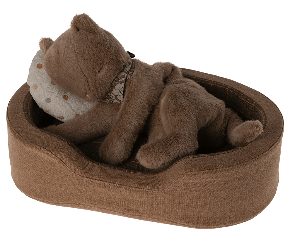 MAILEG-Panier Douillet, Medium - Marron