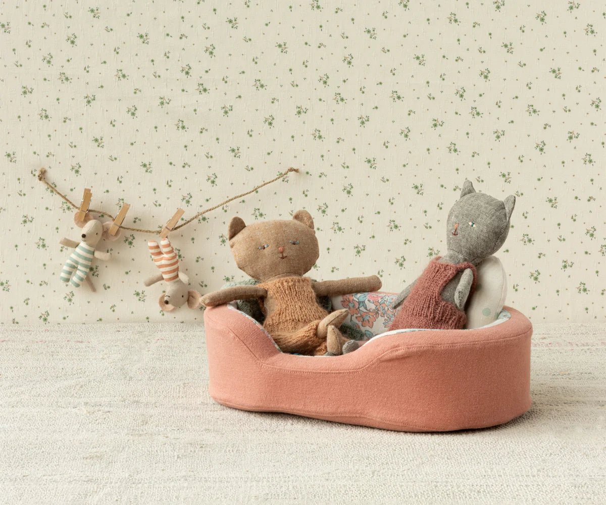 MAILEG-Panier Douillet, Small - Corail