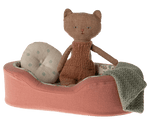MAILEG-Panier Douillet, Small - Corail