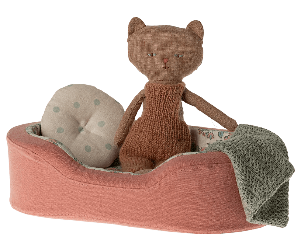 MAILEG-Panier Douillet, Small - Corail