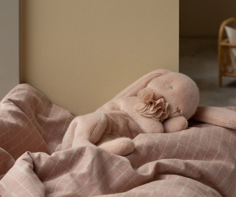 MAILEG-Peluche Lapin Endormi, Petite - Poudre